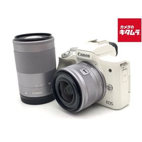 【中古】 【並品】 キヤノン EOS Kiss M2 ダブルズームキット ホワイト