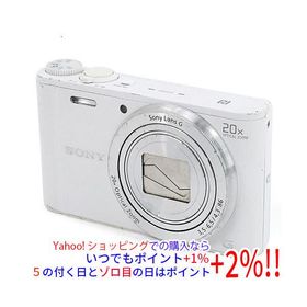 【中古】SONY製 Cyber-shot DSC-WX350 ホワイト/1820万画素 USBカバーなし・本体・液晶画面いたみ