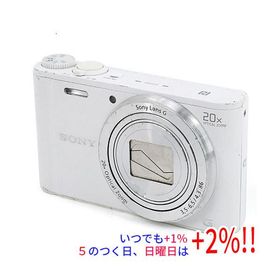 【中古】SONY製 Cyber-shot DSC-WX350 ホワイト/1820万画素 USBカバーなし・本体・液晶画面いたみ