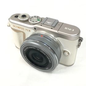 【ジャンク】OLYMPUS ミラーレス一眼カメラ PEN E-PL10 14-42mm EZレンズキット ホワイト