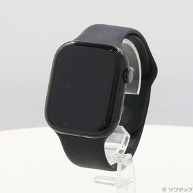〔中古〕Apple(アップル) Apple Watch Series 10 GPS 46mm ジェットブラックアルミニウムケース ブラックスポーツバンド〔352-ud〕