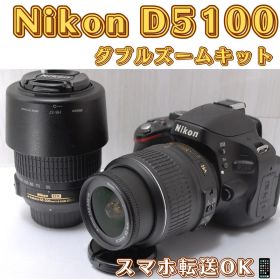 ✨一眼レフデビュー✨Nikon D5100 ダブルズームキット スマホ転送