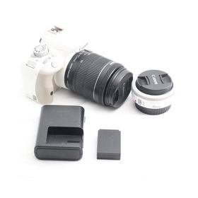 Canon デジタル一眼レフカメラ EOS Kiss X7(ホワイト) ダブルレンズキット EF-40mm F2.8 STM(ホワイト) EF-S18-55mm F3.5-5.6 IS STM付属 KISSX7WH-WLK