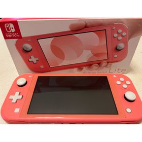ニンテンドースイッチ(Nintendo Switch)のSwitch Lite コーラル 箱付き(家庭用ゲーム機本体)