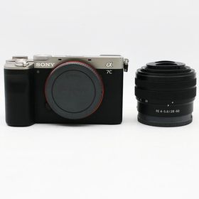 SONY ソニー α7C ILCE-7CL ズームレンズキット シルバー デジタル一眼カメラ シャッター回数：13,212 枚 中古難有
