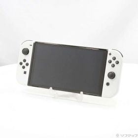 【中古】Nintendo(任天堂) Nintendo Switch 有機ELモデル Joy-Con(L)／(R) ホワイト 【295-ud】