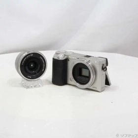 【中古】SONY(ソニー) α6000 パワーズームレンズキット シルバー ILCE-6000L 【269-ud】