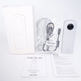 【極上品】リコー RICOH 360度カメラ RICOH THETA SC ホワイト 全天球カメラ [S12082A]