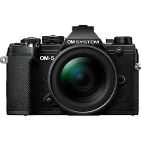 OM SYSTEM ミラーレス一眼カメラ OM-5 12-45mm F4.0 PRO レンズキット [ブラック] R-LOGI