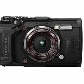 【中古】OM SYSTEMオリンパス OLYMPUS デジタルカメラ Tough TG-6 ブラック 1200万画素CMOS F2.0 15m 防水 100kgf耐荷重 GPS 内蔵Wi-Fi TG-6BLK