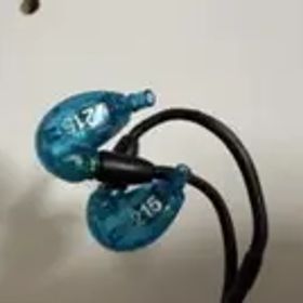 SHURE SE215モデル 有線イヤホン 青
