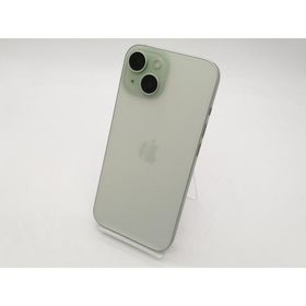 【中古】【赤ロム保証あり】Apple au 【SIMフリー】 iPhone 15 128GB グリーン MTMM3J/A【札幌南2条】保証期間１ヶ月【ランクA】