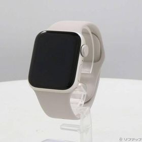 〔中古〕Apple(アップル) Apple Watch SE 第2世代 GPS 40mm スターライトアルミニウムケース スターライトスポーツバンド〔348-ud〕