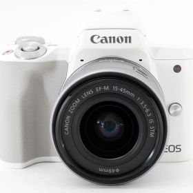 【中古】キヤノン Canon EOS Kiss M2 15-45 レンズキット ホワイト [996]