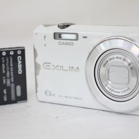 【返品保証】 カシオ Casio Exilim EX-ZS25 ホワイト 6x バッテリー付き コンパクトデジタルカメラ e573
