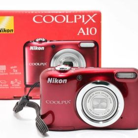 ★美品★ニコン Nikon COOLPIX A10 レッド 元箱付き★ Y775 #4079