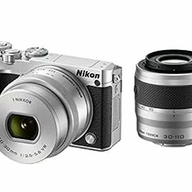 【中古】（非常に良い）Nikon ミラーレス一眼 Nikon1 J5 ダブルズームキット シルバー J5WZSL