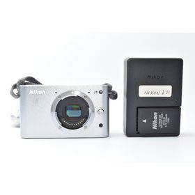 【美品】Nikon 1 J1 シルバー ボディ(ミラーレス一眼)