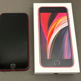 【ジャンク品】iPhone SE 第2世代 64GB レッド simフリー -SP775-