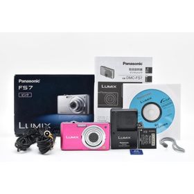 パナソニック(Panasonic)の【美品・返品保証】Panasonic LUMIX DMC-FS7 ピンク(コンパクトデジタルカメラ)