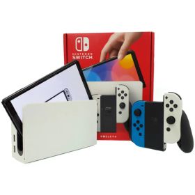 【Nintendo】ニンテンドー『Nintendo Switch 有機ELモデル ホワイト』HEG-S-KAAAA ゲーム機本体 1週間保証【中古】