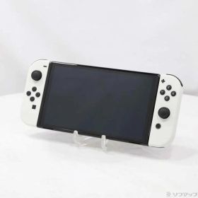 【中古】Nintendo(任天堂) Nintendo Switch 有機ELモデル Joy-Con(L)／(R) ホワイト 【198-ud】