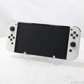 【中古】Nintendo(任天堂) Nintendo Switch 有機ELモデル Joy-Con(L)／(R) ホワイト 【198-ud】