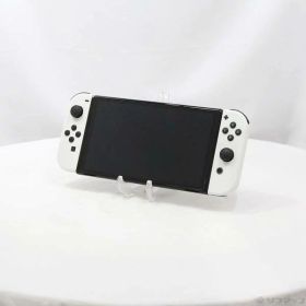 【中古】Nintendo(任天堂) Nintendo Switch 有機ELモデル Joy-Con(L)／(R) ホワイト 【198-ud】