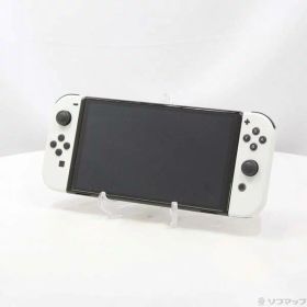 【中古】Nintendo(任天堂) Nintendo Switch 有機ELモデル Joy-Con(L)／(R) ホワイト 【198-ud】