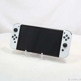 【中古】Nintendo(任天堂) Nintendo Switch 有機ELモデル Joy-Con(L)／(R) ホワイト 【198-ud】