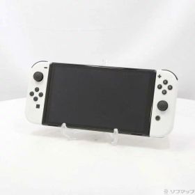 【中古】Nintendo(任天堂) Nintendo Switch 有機ELモデル Joy-Con(L)／(R) ホワイト 【198-ud】