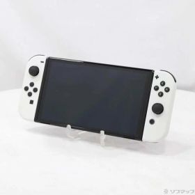 【中古】Nintendo(任天堂) Nintendo Switch 有機ELモデル Joy-Con(L)／(R) ホワイト 【198-ud】