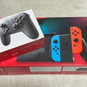 Nintendo Switch 本体 青/赤 + プロコン+microSD