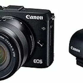【中古】Canon ミラーレス一眼カメラ EOS M3 レンズEVFキットブラック EF-M18-55mm F3.5-5.6 IS STM M3BK-1855ISSTMLEVFK
