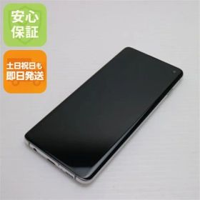 美品 SC-03L Galaxy S10 プリズムホワイト スマホ 本体 白ロム 土日祝発送OK 03000