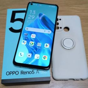 OPPO Reno5 A（A101OP）アイスブルー ケースおまけ