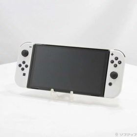 【中古】Nintendo(任天堂) Nintendo Switch 有機ELモデル Joy-Con(L)／(R) ホワイト 【344-ud】