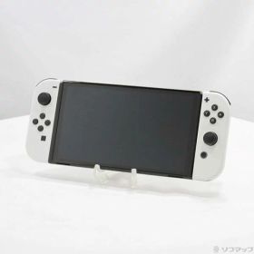【中古】Nintendo(任天堂) Nintendo Switch 有機ELモデル Joy-Con(L)／(R) ホワイト 【344-ud】