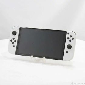 【中古】Nintendo(任天堂) Nintendo Switch 有機ELモデル Joy-Con(L)／(R) ホワイト 【344-ud】