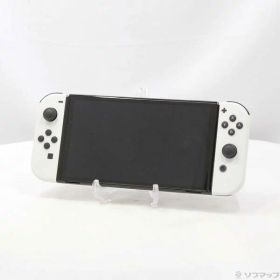 【中古】Nintendo(任天堂) Nintendo Switch 有機ELモデル Joy-Con(L)／(R) ホワイト 【344-ud】