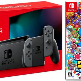 Nintendo Switch Joy-Con(L)/(R) グレー(バッテリー持続時間が長くなったモデル)+桃太郎電鉄ワールド ~地球は希望でまわってる! ~(ソフト)