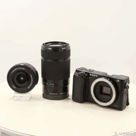【中古】SONY(ソニー) α6000 ILCE-6000Y ブラック ダブルズームレンズキット 【297-ud】