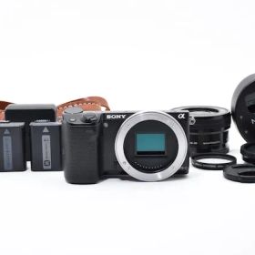 ＜並品＞ SONY ソニー デジタル一眼カメラ「NEX-5T」パワーズームレンズキット(ブラック) NEX-5T NEX-5TL-B