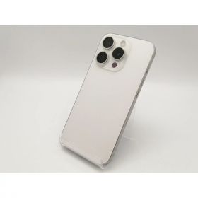 【中古】Apple 楽天モバイル 【SIMフリー】 iPhone 15 Pro 256GB ホワイトチタニウム MTUD3J/A【広島本通】保証期間1ヶ月【ランクC】