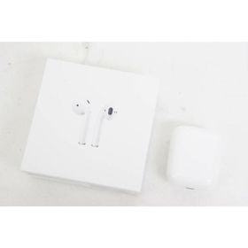 【中古】Appleアップル ワイヤレスイヤホン AirPodsエアポッズ 第2世代 MV7N2J/A(ヘッドフォン/イヤフォン)