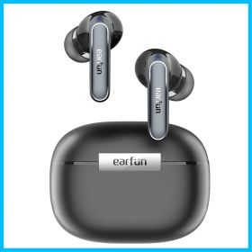 【特価商品】Air 2 Bluetooth 5.3 2024金賞】EarFun ワイヤレスイヤホンハイレゾ LDAC対応/40時間再生/マルチポイント接続/10バンド専用アプリ/55msゲームモード/ワイヤレス充電/ IPX7防水【4マイク通話テクノロジー /