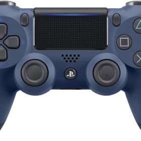 純正品 ワイヤレスコントローラー (DUALSHOCK 4) ミッドナイト・ブルー
