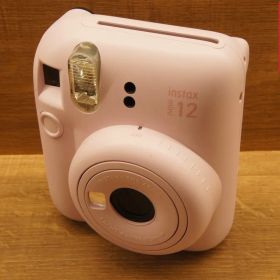 【中古】 【美品】 フジフイルム インスタントカメラ instax mini 12 「チェキ」 ブロッサムピンク
