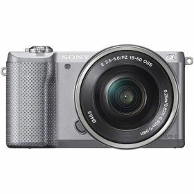 【中古】ソニー SONY α5000 パワーズームレンズキット シルバー