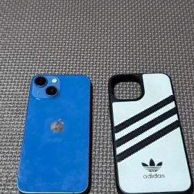 iPhone 13mini sim フリ青 + Adidasケース